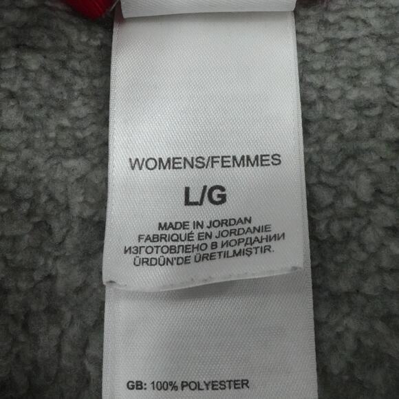 North‎ Face Sweater Womens Large Gray Crescent Sunshine 1/4 Zip Hoodie Outdoor - Picture 4 of 12